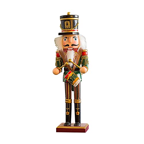 BYNYXI 30cm Nussknacker Weihnachten, Holz Soldier Nussknacker Figur Weihnachten Soldier Nussknacker Klassischer Weihnachts Nussknacker Soldat Ornamente Puppe Holzfigur Nußknacker Tischdeko von BYNYXI