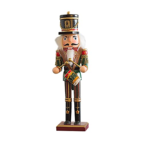 BYNYXI Nussknacker Soldat Figur, 30cm Weihnachten Nussknacker Holzfigur Traditioneller Nussknacker Figur Groß Dekofigur Festliche Klassischer Nussknacker Soldat Weihnachts Dekoration von BYNYXI