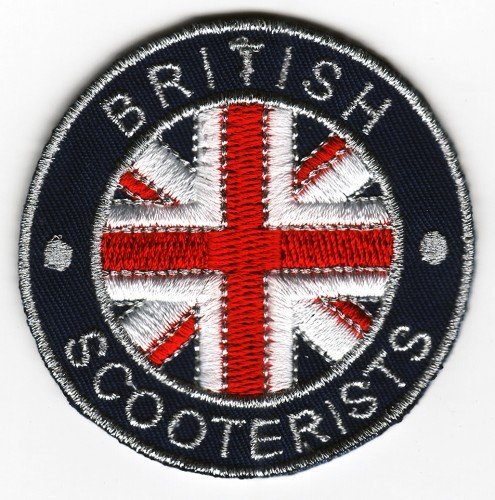 Aufnäher, am Iron on Patch Scooterist British Union Jack Flagge von BYUP