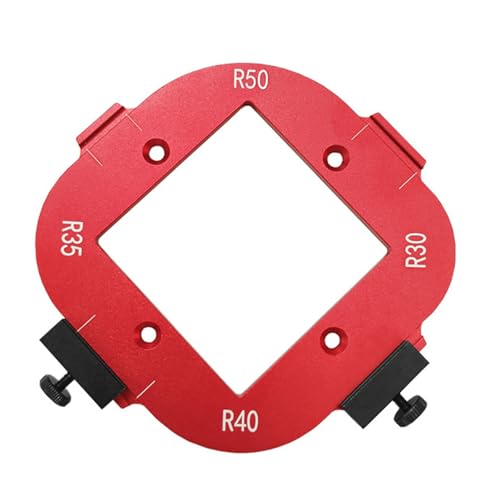 BYYLECL 4-in-1 Bogenwinkel-Positionierungsschablone, Holzbearbeitungsschablone, runde Eckschablonen, Holzbrett-Bogenschneiden, Hilfswerkzeug, DIY-Vorlage, 30 / 50 R von BYYLECL