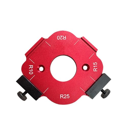 BYYLECL 4-in-1 Bogenwinkel-Positionierungsschablone, Holzbearbeitungsschablone, runde Eckschablonen, Holzbrett-Bogenschneiden, Hilfswerkzeug, DIY-Vorlage 10, 25r von BYYLECL