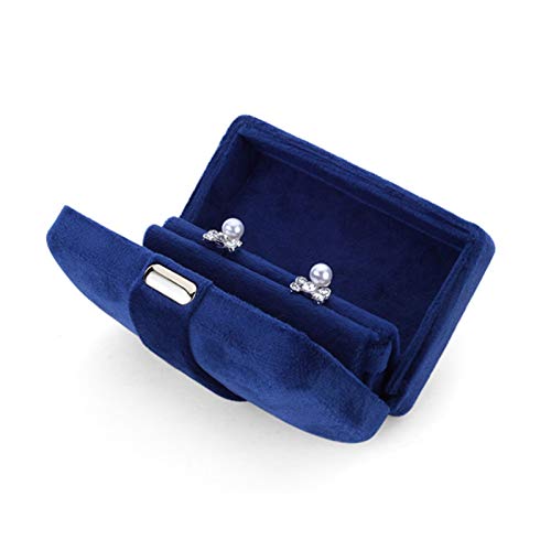 BZBZB Aufbewahrungsbox, Schmuck-Organizer, Schmuckschatulle für Damen und Mädchen mit Spiegel, Halskette, Ring, Ohrringe, Organizer, PU-Leder, herausnehmbare Schubla von BZBZB