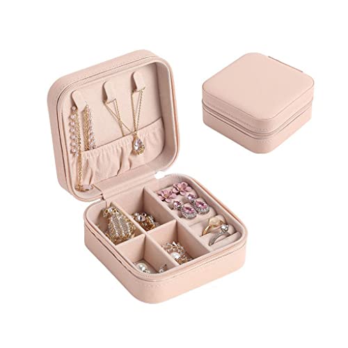 BZBZB Aufbewahrungsbox, Schmuckkästchen, Schmuck-Organizer, Schmuckschatulle, Reise-Schmuck-Organizer, Display, kleines Schmucketui, Leder-Schmuckkästchen, tragbare von BZBZB