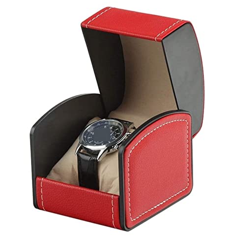 BZBZB Aufbewahrungsbox, Uhrengehäuse, Schmuckschatulle, Reise-Uhrengehäuse, Einzelschlitz-Uhrenbox, Leder-Schmuck-Aufbewahrungsbox, Schmuck-Armband-Display, Uhrenbox von BZBZB