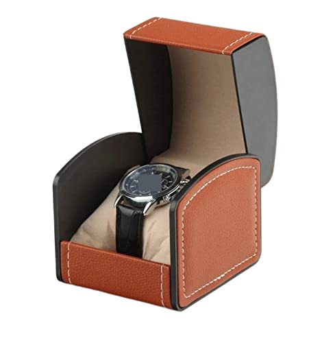 BZBZB Aufbewahrungsbox, Uhrengehäuse, Schmuckschatulle, Reise-Uhrengehäuse, Einzelschlitz-Uhrenbox, Leder-Schmuck-Aufbewahrungsbox, Schmuck-Armband-Display, Uhrenbox von BZBZB