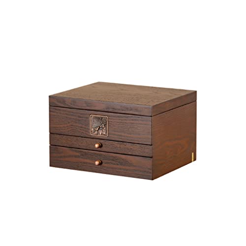 BZBZB Aufbewahrungsbox Schmuck Organizer 10,23 Zoll Schmuckschatulle Holz Retro Aufbewahrungsbox Kleine Schmuckschatulle Box kann Display Ring Armband Halskette Ohrr von BZBZB