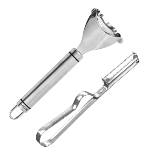 BZKSER Maisschäler Maishobel - 2 Stück Maisschäler für Maiskolben Maiskernentferner Werkzeug Magic Corn Stripper Tool Maisschneider Maisschaber mit ergonomischem Griff für die Küche von BZKSER