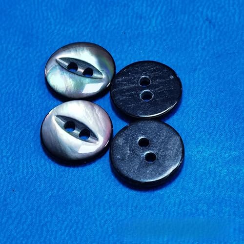 BZSDDY 50/100PCS 12MM Fisch Auge Natürliche Shell Knöpfe Perlmutt Knöpfe Muschel Knöpfe Nähen 2 Loch knöpfe Für Stoff Mäntel Anzüge von BZSDDY