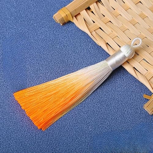 BZSQD 10–60 Stück, 9 cm, zweifarbige Quasten, handgefertigte Bastelquasten, dekorative Handtaschen-Quasten für DIY-Zubehör, Heimdekoration von BZSQD