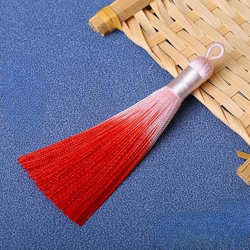 BZSQD 10–60 Stück, 9 cm, zweifarbige Quasten, handgefertigte Bastelquasten, dekorative Handtaschen-Quasten für DIY-Zubehör, Heimdekoration von BZSQD