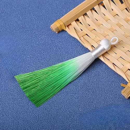 BZSQD 10–60 Stück, 9 cm, zweifarbige Quasten, handgefertigte Bastelquasten, dekorative Handtaschen-Quasten für DIY-Zubehör, Heimdekoration von BZSQD