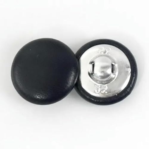 BZSQD 10 Stück 15/20/25/28 mm rundes Stoffknopf-Set mit Metallschaft für Jacken, Nähzubehör, Basteln von BZSQD