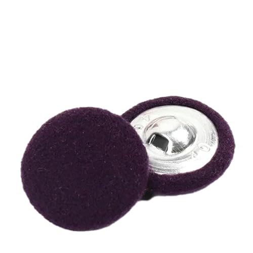 BZSQD 20 Stück Durchmesser 15–38 mm, runde, mit Stoff überzogene Knöpfe zum Selbernähen, Basteln und als Kissendekoration, ideal für Näher und Bastler von BZSQD