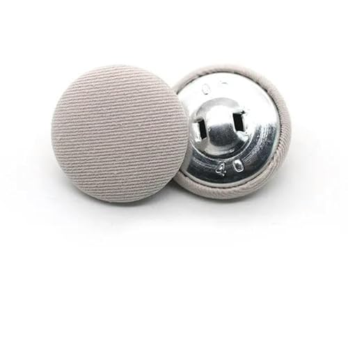 BZSQD 30 Stück 15–30 mm runde Knöpfe mit Samtstoffüberzug zum Selbernähen und Basteln, dekorative Accessoires für Kleidung und Kissendekor von BZSQD