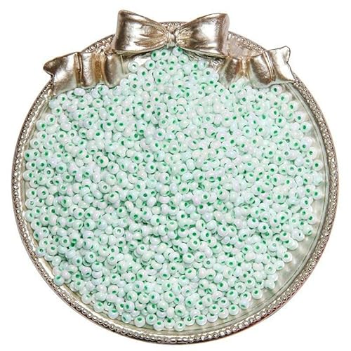BZSQD 5000–30000 Stück 2/3/4 mm UV-cremefarbene Glasperlen zur Schmuckherstellung, Ponyperlen, Reisperlen, Mini-Rocailles-Perlen für Armbänder, DIY-Perlen von BZSQD
