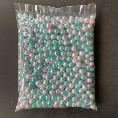 BZSQD 550/1000/4500/18000/50000 Stück, 3–12 mm Farbverlauf, bunte Kunstperlen, Acryl-Rocailles für Armbänder, Halsketten, DIY-Schmuckherstellung von BZSQD