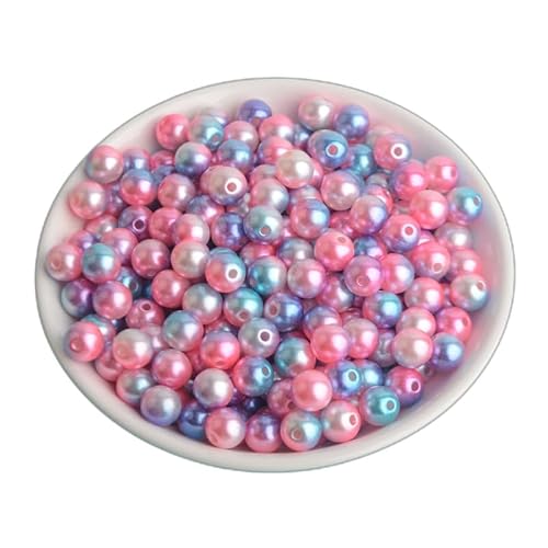 BZSQD 550/1900/8500/40000 Stück, 3 ~ 12 mm, bunte Perlen, lose Perlen, Acryl-Farbverlauf, Imitationsperlen für Armbänder, Halsketten, DIY-Schmuckherstellung von BZSQD