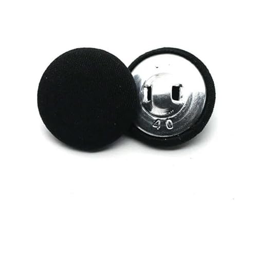 BZSQD Nähset mit runden, stoffbezogenen Knöpfen, 11–30 mm, mit Metallschaft, für Basteln, Nähen, Handwerken und Heimwerker, 20 Stück von BZSQD