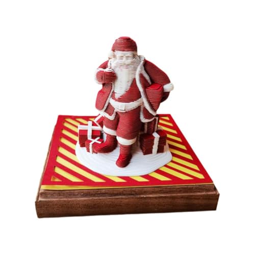 2025 Neuer 3D-Stereoskopischer Kalender Papier Notiz Claus Sticky Panorama Skulptur Notizen Santa Sticky U3J0 von BaYuYPOO