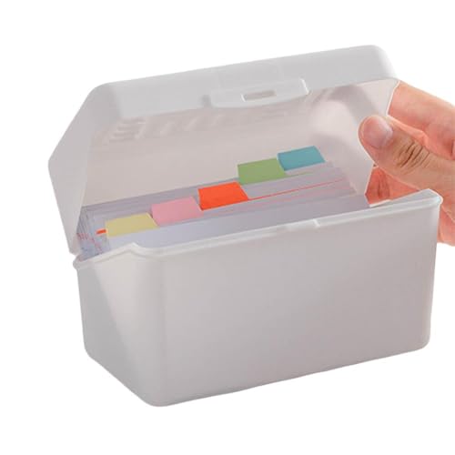 BaYuYPOO Kartenset, 7,6 x 12,7 cm, Karten-Box, Notizkarten-Organizer, Etui zum Befüllen von Karten, Rezepten, Notizkarten, Fla von BaYuYPOO