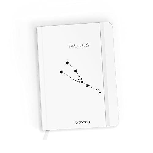 ERT GROUP Original und offiziell lizenziert von Babaco Notizbuch, Muster Zodiac Constellation 002 white, mit liniertes Papier, A5 von Babaco