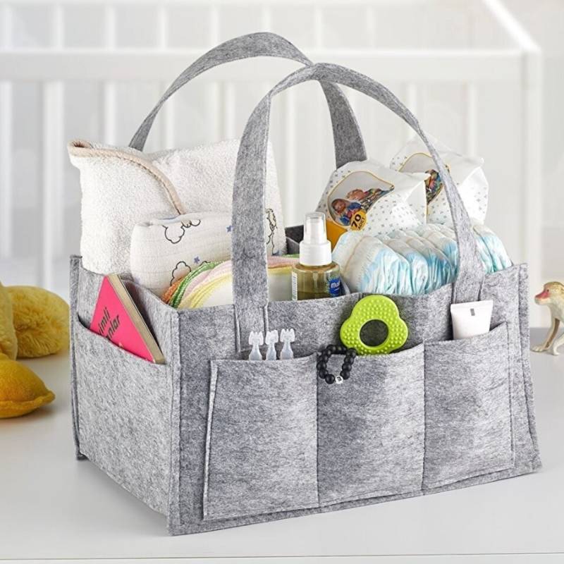 Faltbarer Windel-Caddy-Organizer, Baby-Windel-Caddy, Kinderzimmer-Aufbewahrungskorb-Behälter Und Auto Für Windeln Babytücher von BabilaHome