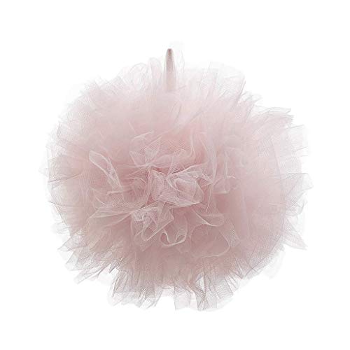 Backbayia Tüll Pompom Deko Pom Poms Anhänger für Party Hochzeit Weihnachten Dekoration (Hellrosa) von Backbayia