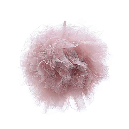 Backbayia Tüll Pompom Deko Pom Poms Anhänger für Party Hochzeit Weihnachten Dekoration (Rosa) von Backbayia