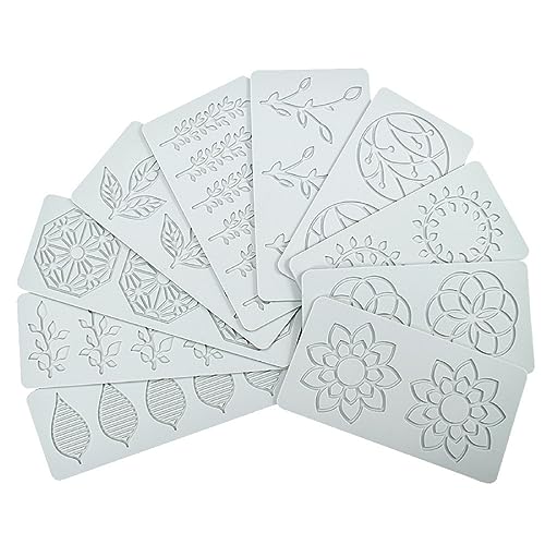 Bafnsiji Kuchen Spitze Form Kuchen Dekorationen, Blätter Form Kuchen Silikon Form, Prägematte Schokolade Form, Wiederverwendbare Spitze Silikon Form, 10pcs von Bafnsiji