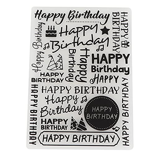 Alles Gute Zum Geburtstag Stempel Geburtstag Segen Worte Klare Stempel DIY Handwerk Scrapbooking Stempel Fotoalbum Dekor von Bagima