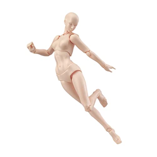 Bai42Ylou Actionfigur Holz Manikin PVC Manga Kunst Zeichnung menschlicher Model Körper Kun Chan weibliche Hautfarbe Künstler Mini Schaufensterpuppen Holzfiguren Sammelbare Spielsachen von Bai42Ylou