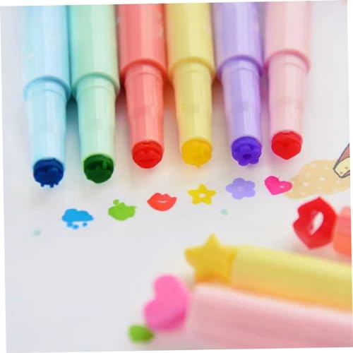 Textmarker, Marker Asseled Love Star Music Cloud Kiss Form School Kinder Kreative Briefpapier Mildliner Highlighters Highlighter Pastell Pastell Highlighters 1 von Bai42Ylou