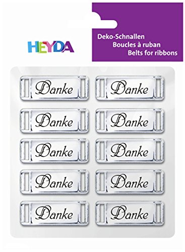 Heyda Deko-Schnalle Danke si 10St von Heyda