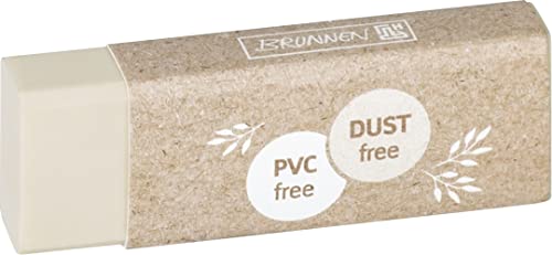 Brunnen Radiergummi dust free beige, 60 × 20 × 12 mm, TPR-Kunststoff, beige, Staubfrei von Baier & Schneider