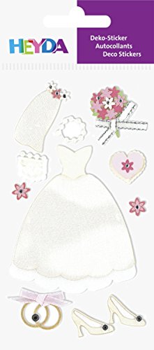 Heyda 203780637 Stick-On's Mix, Motiv: Hochzeitskleid von Heyda