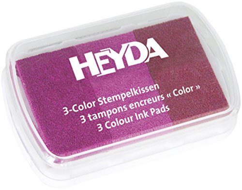 Heyda 204888465 Heyda 204888465 3-Color Stempelkissen 9 x 6 cm, (Rosatöne) (Rosatöne) von Baier & Schneider