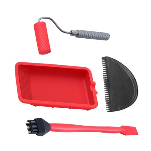Bajbumgn Holzleimroller | Handroller Mit Tablett - Inklusive Pinsel & Spachtel, Tragbar & Wiederverwendbar, Holzleim-Set Für Bajbumgn Holzleimroller | Handroller Mit Tablett - Inklusive Pinsel & Spachtel, Tragbar & Wiederverwendbar, Holzleim-Set Für von Bajbumgn
