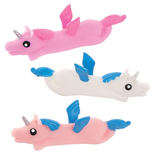 Baker Ross AX330 Dehnbares fliegendes Einhorn, 5 Stück, perfekt für Kinder im Freien, ideale Taschenfüller, Partypreise, Geschenke und mehr von Baker Ross