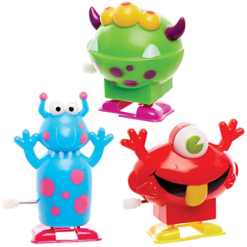 Baker Ross FX447 Monster zum Aufziehen - 3er Pack, Kleine Geschenke für Kinder, Mitgebsel Kindergeburtstag, Kindergeburtstag Gastgeschenke von Baker Ross