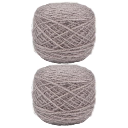 2 x 150g Strickgarn glänzendes Polyester-Häkelgarn zum Stricken von Mützen, Taschen, Pullovern, Schals, Handschuhen, Garnprojekten, Blumenhandwerk von BakerMiche