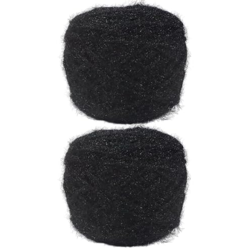 2 x 150g Strickgarn glänzendes Polyester-Häkelgarn zum Stricken von Mützen, Taschen, Pullovern, Schals, Handschuhen, Garnprojekten, Blumenhandwerk von BakerMiche