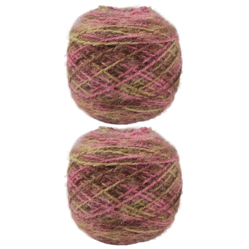 Glitzerndes Strickgarn 2 x 150g Häkelgarn glänzendes Polyestergarn zum Herstellen von Mützen, Taschen, Pullovern, Schals, Handschuhen, Garnprojekten, Handarbeiten von BakerMiche