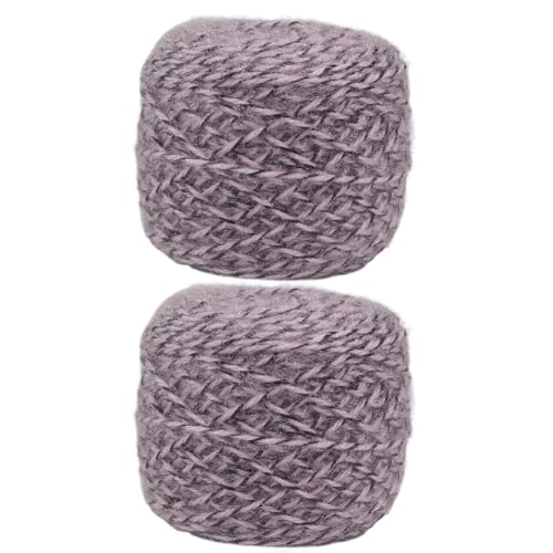 Glitzerndes Strickgarn 2 x 150g Häkelgarn glänzendes Polyestergarn zum Herstellen von Mützen, Taschen, Pullovern, Schals, Handschuhen, Garnprojekten, Handarbeiten von BakerMiche