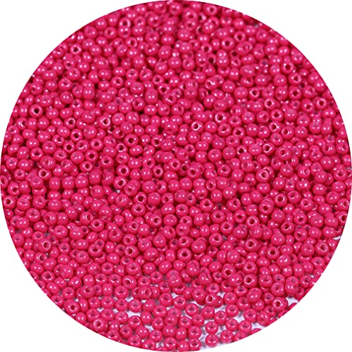 Bala&Fillic 2mm Round Size Uniform Seed Beads 9000pcs/100 Grams in Bag, 12/0 Rose Seed Beads Small Craft Seed Beads for Making Jewelry Earring Bracelets necklace (Rose) von Bala&Fillic