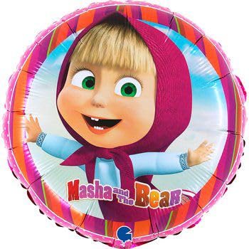 Ballonim® Masha und Bär rund 45 cm Folienballon Party DekorationGeburtstag von Ballonim