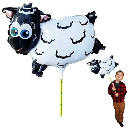 Ballooniacs - Schaf luftgefüllt Tierballon von Deluxebase. Eine farbenfrohe und wiederverwendbare aufblasbare Geburtstagsfeier Dekoration für Kinder von Ballooniacs