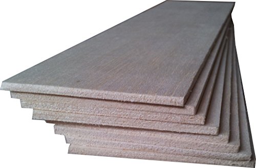 BALSAHOLZ 8 Blatt 12" x 3" x 3/16" (305mm x 75mm x 5mm) von Balsa