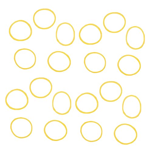 Baluue 1 Gummiband Mini-gummibänder Elastisches Bindeband Kleine Gummibänder Werkzeug Hitzebeständige Gummibänder Dauerhafte Gummiringe Praktische Gummibänder Radiergummi Yellow von Baluue