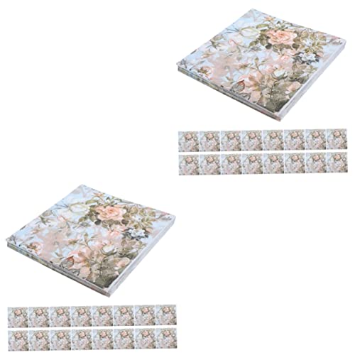 Baluue 2 Sätze Bedruckte Servietten Party Servietten Besteckservietten Partei Dekorative Serviette Partyservietten Urlaubsangebot Dekoratives Seidenpapier Colorful 5 Packungen * 2 von Baluue