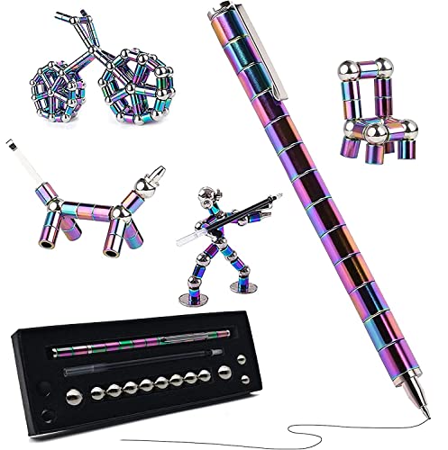 Bambebe Fidget Pen, Multifunktions Magnet Stift, Magnetischer Kugelschreiber Stressabbau Magnet Pen, Magnetischer Stift Ideal für Männer, Frauen, Teenager, Vatertag geschenk von Bambebe